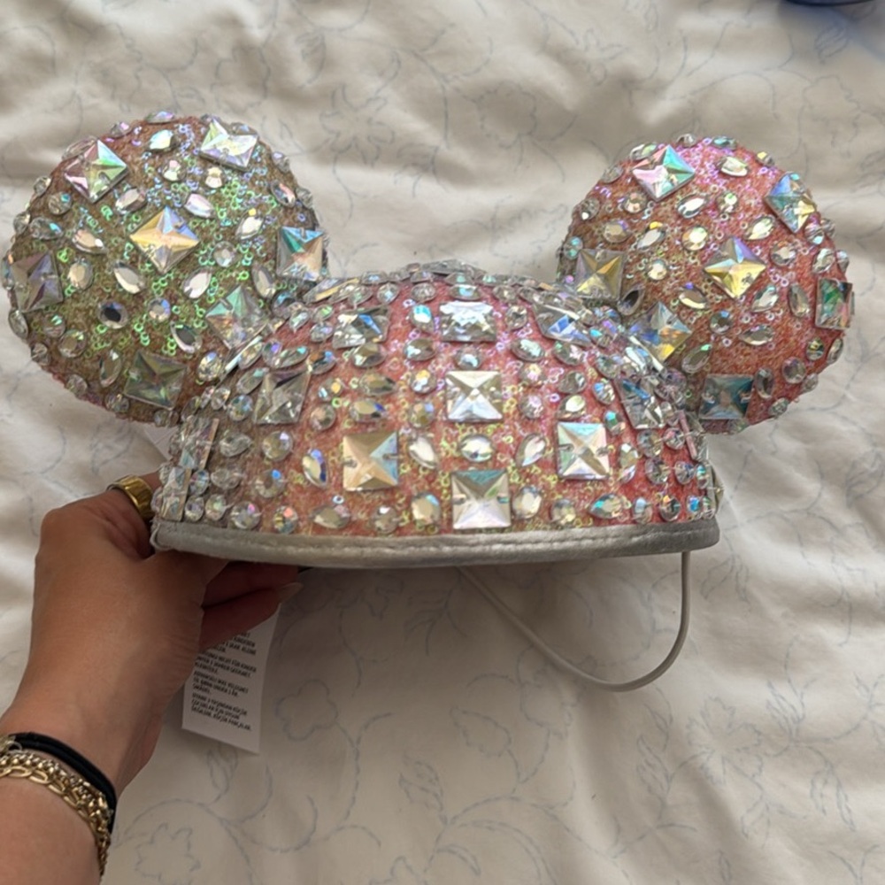 Disneyworld 50th anniversary pink rhinestone hat ears